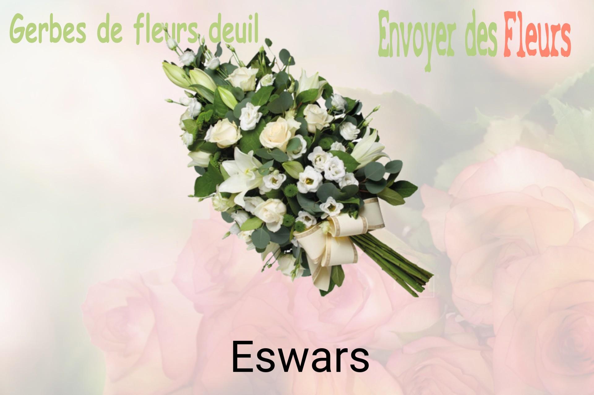 Gerbe de fleurs de deuil livrée à Eswars